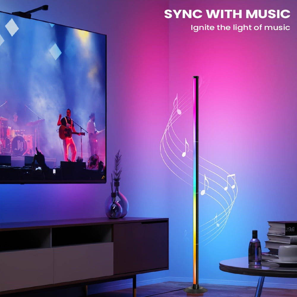 Smart LED Floor Lamp Modern Minimalist for an Everyday Personal Care Routine, with the Listed Configuration