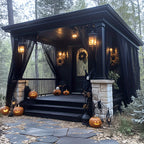 Outdoor Curtains | Sheer Mesh Rod Pocket Patio Gazebo Porch Wedding