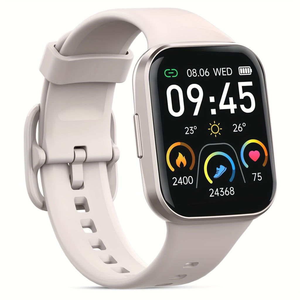 Smartwatch 1.69" HD Screen, 25 Sports Modes, IP68, Color Options & Everyday Wear Design with Activity Tools, Alerts and Color or Strap