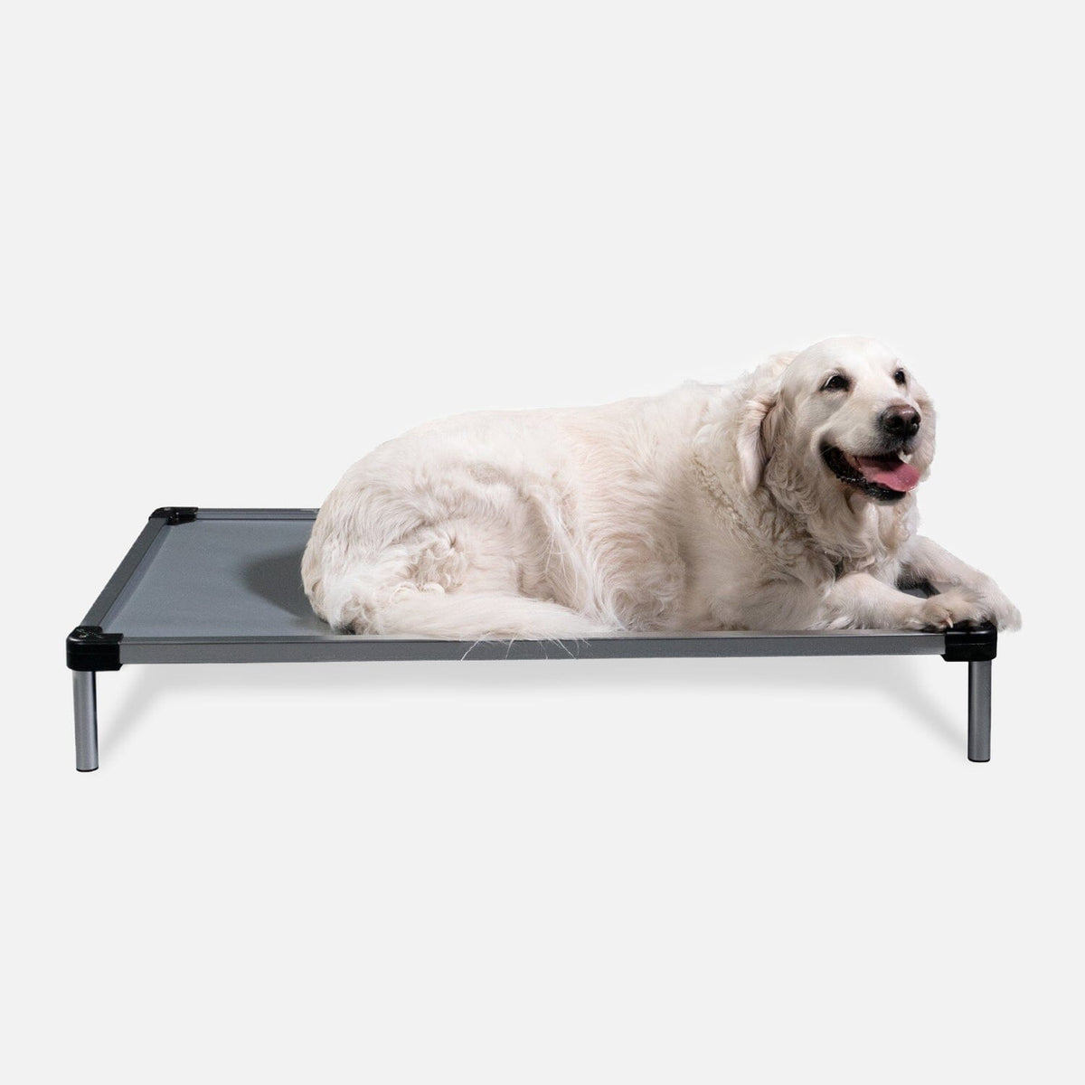 Armored Vinyl Elevated Dog Bed S / Gray Vinyl