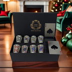 Stainless Steel Cup Set 8 Cups + 2 Bottle Openers, Family Party Outdoor Gift Set Good Luck Year