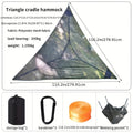 Outdoor Triangle Hammock Multi-Person – Large Aerial Tree Tent, Mesh Swing Camping Hammock for Backyard, Camping & Relaxing