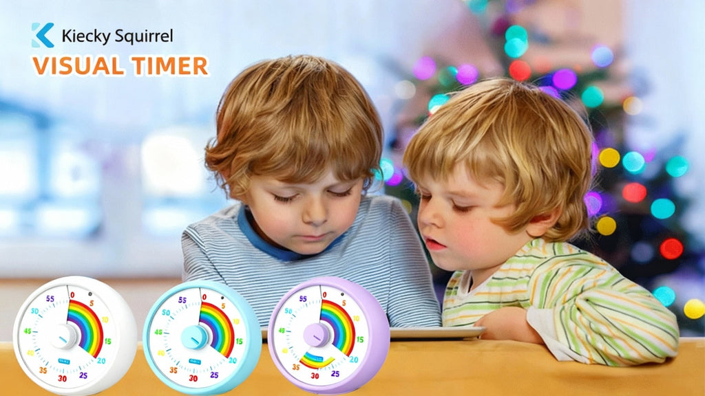 Visual Countdown Timer 60 Minute – Silent Operation Time Management Clock for Classroom, Office, Kitchen & Desktop