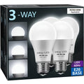 3-Way LED Light Bulb A19 40 60 100W Equivalent 1500 Lumens E26 Base – Soft White 2700K & Daylight 5000K Three-Way Bulb for Bedroom Living