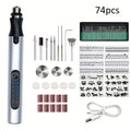 Mini USB-Rechargeable Rotary Tool with Three Speeds and 58-, 74- or 83-Piece Accessory Sets