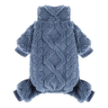 Fleece Dog Sweater Turtleneck Jumpsuit for Small Dogs & Cats 1-15 lbs – Soft Warm Winter Puppy Pajamas Onesie