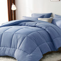 Checkered Microfiber Bed-in-a-Bag Comforter Set with Coordinated Sheets, 16 Color or Code Options and Four Sizes