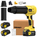 20V Cordless Leaf Blower with 50, 000 RPM Marking, Yellow or Green Body and Six Dual-Battery Package Options