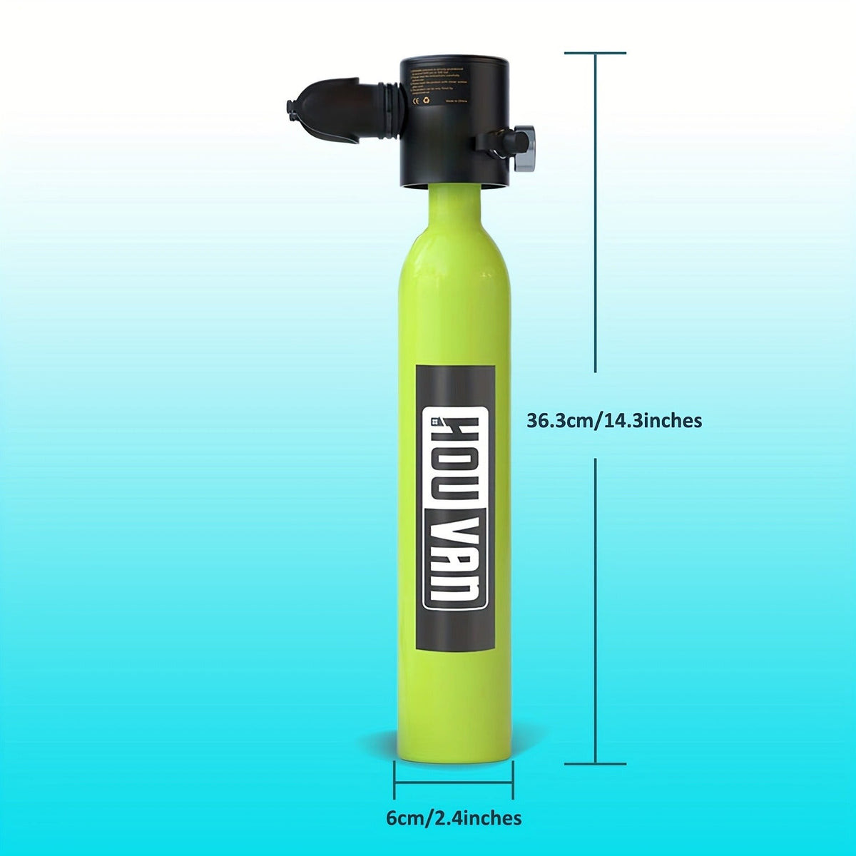 Mini Scuba Tank Set 0.5L – Reusable Diving Cylinder with Hand Pump, 3000PSI 200Bar, 35 Breaths Backup Air for Shallow Water Diving Reef