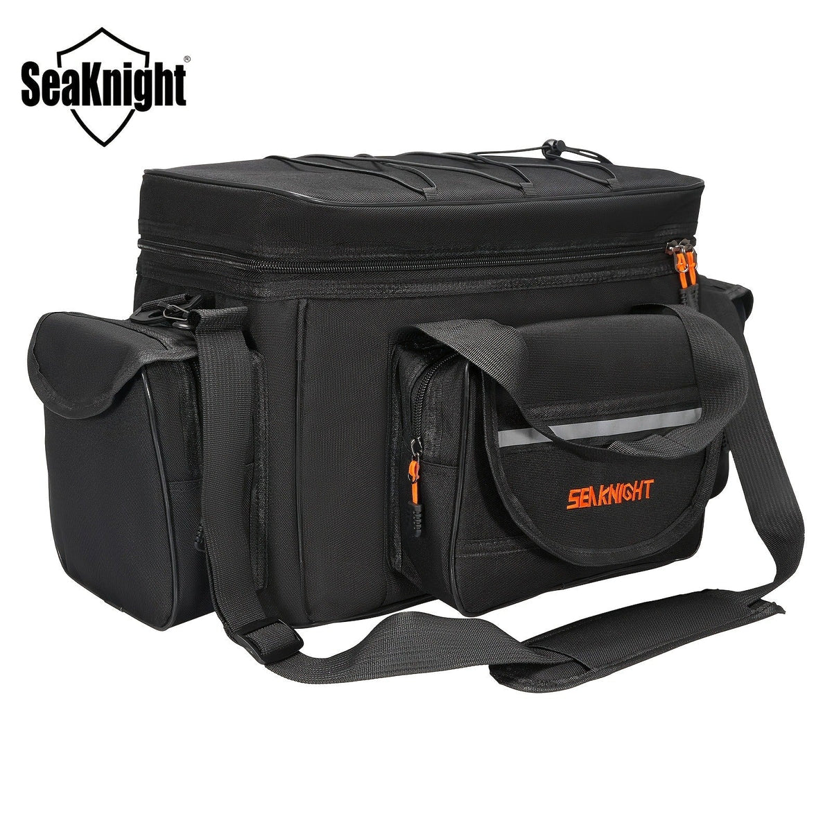 Fishing Tackle Bag Camo Durable Nylon Shoulder Carry Zipper Fishing Gear Storage Bag for Hiking Travel Outdoor Fishing Camouflage