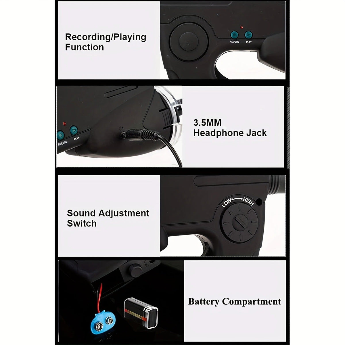 Bionic Ear Sound Amplifier with 8x Monocular Telescope, Long-Range Digital Audio Listening Device with Headphones for Bird Watching Nature