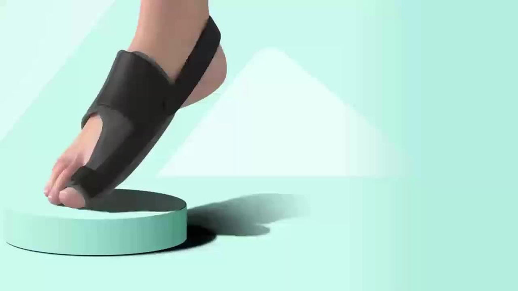 Adjustable Big Toe Separator Splint Pair with Two Metal Angle Bars, Double Straps and MB1Q Checkout Model