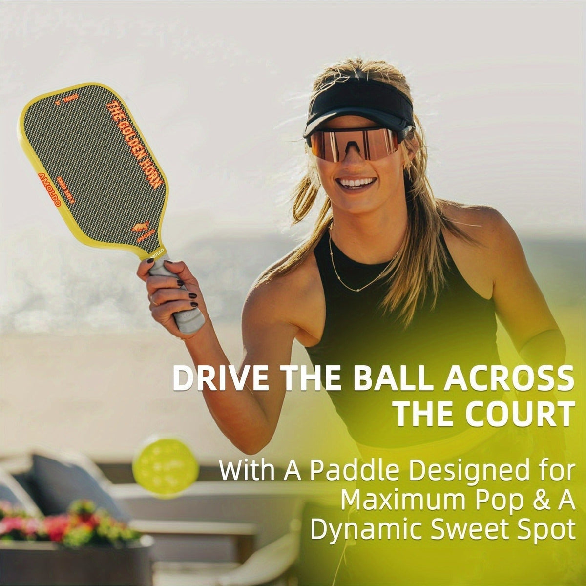 Titanium Pickleball Paddle 16mm Wire Woven Surface PP Honeycomb Core Hot Pressed Power Control Spin Pickleball Racket for Beginner