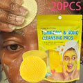 AHA Exfoliating Face Pads 20 Sheets with Ginger - Alpha Hydroxy Acid 0.3% Oil Control Deep for Bath Time, Home Spa and Personal Care