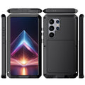 Phone Case with Metal Frame, Integrated Glass Screen Protector and S Pen Opening for Select Galaxy S23-S25 Models