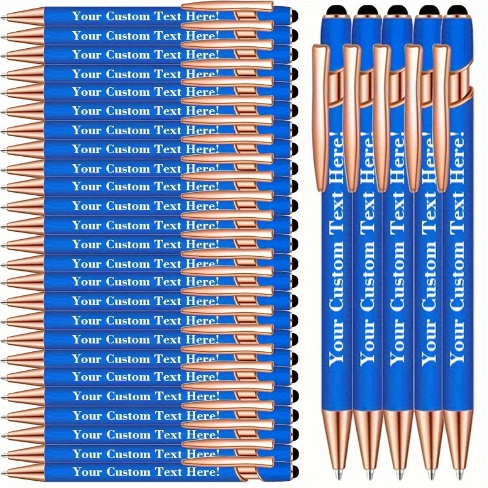 Custom Engraved Luxury Pens Bulk Set with Touch Tip & Grip - Personalized with Logo, Name or Text