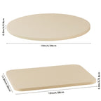 Pizza Stone for Oven and Grill Cordierite Baking Stone Thermal Shock Resistant for Pizza Bread Rectangular 15x11.8 Inch Round 15 Inch