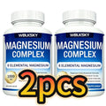 Dietary Supplement Magnesium 8-in-1 Complex with Eight Listed Forms, 1000mg per Capsule, Two Bottles