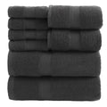 Towel Set 8 or 16 Piece Thickened Bath, Hand and Washcloth Collection in Multiple Solid Colors