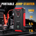 TM26 Jump Starter with 74Wh Checkout Label, Red-and-Black Case, Clamp Leads and Digital Display
