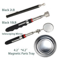 Telescoping Magnetic Pickup Tool Set with Three Bundle Configurations, Strength Labels, Tray or Inspection Mirror