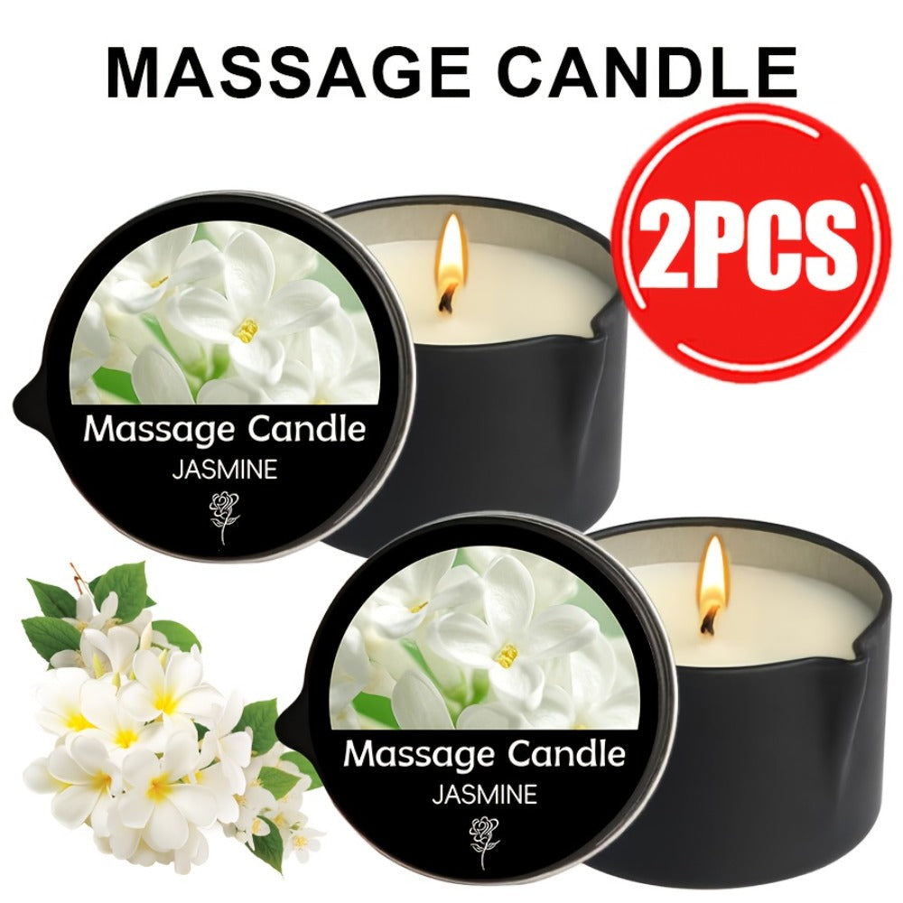 Luxury Soy Wax Candle 2-in-1 Massage Body Oil Essential Oil 20+ Scents 1pc 2pcs 6pcs Warm Moisturizing Lotion Spa Nail Salon Wedding