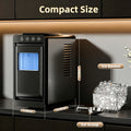 Countertop Ice Maker – 26 Lbs in 24 Hours, Selectable Ice Size, Internal Lighting, Self-Cleaning Portable Ice Machine with Basket & Scoop