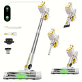 Cordless LED Stick Vacuum Cleaner with Removable Battery, Two Suction Modes and Seven Color Options