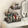 Mesh Countertop Bathroom Organizer with Two- or Three-Tier Basket Styles and Curved Open Frame