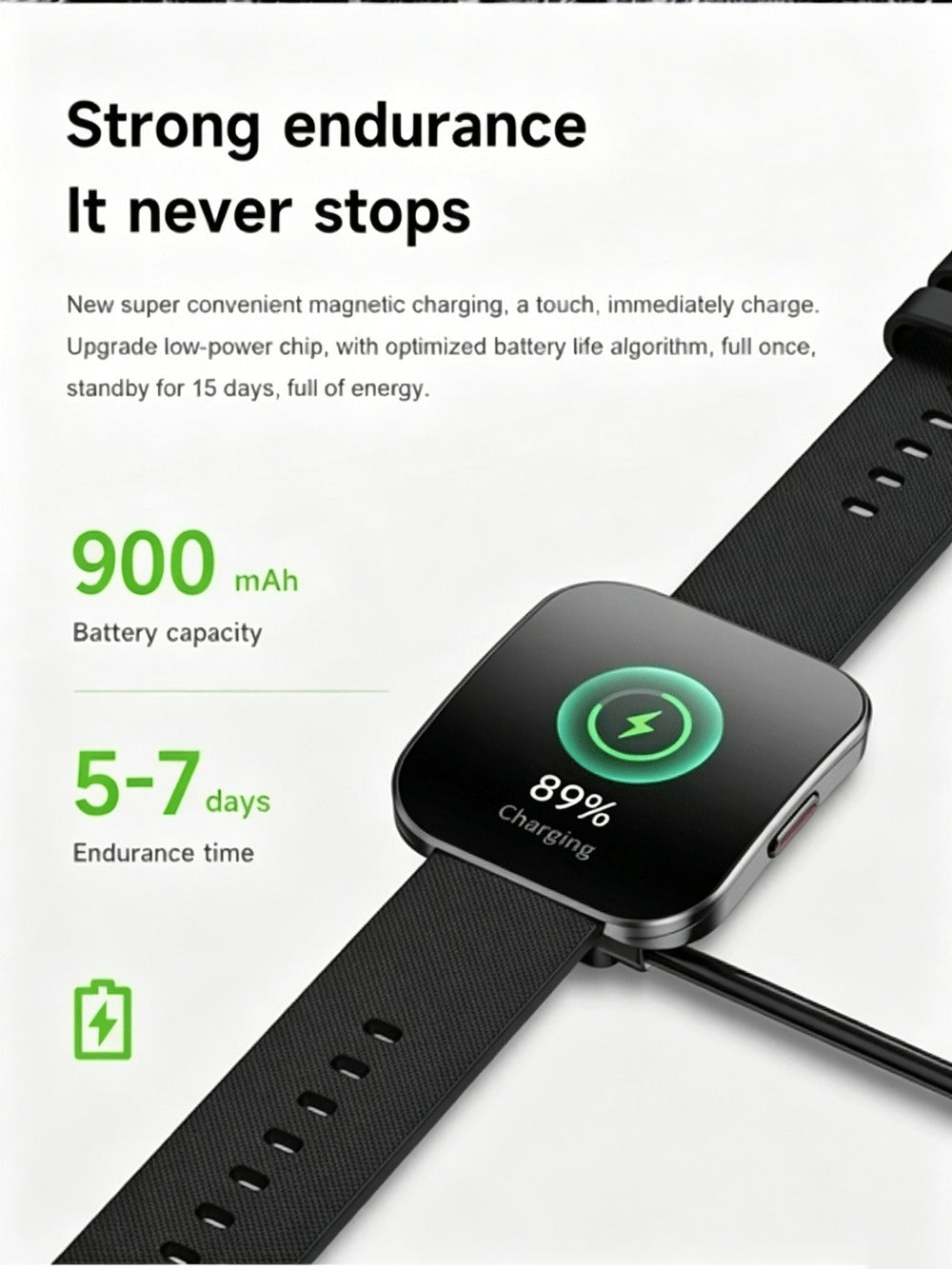 Smartwatch with 1.85-Inch Curved Touchscreen, Calling, Camera and Music Controls in Four Options