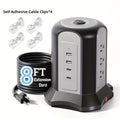 Surge- Power Tower 13-in-1 with Wireless Charger, 9 AC Outlets & 4 USB Ports (2 USB-C PD18W), 1080J Surge Protector