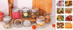 Mason Jars 8oz with Lids 12 Pack, Clear Glass Canning Jars with Silver Metal Lids, Food-Grade for Storing