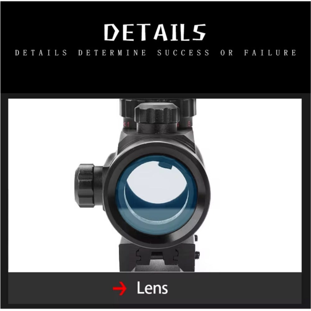 Red Green Dot Sight Scope 1x40 with Picatinny Rail Mount, 2 Reticle Types, Adjustable Brightness for Rifles