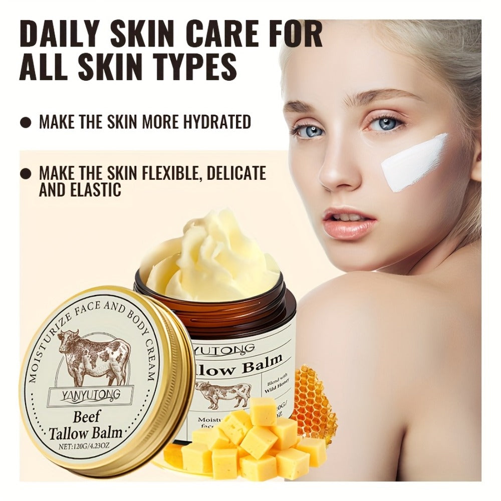 Vanilla Butter Body Cream 100% Natural Grass-Fed for Women Dry Rough Sensitive Skin Nourishing Face Body Lotion 120g