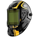 Auto-Darkening Welding Helmet – 3.94" x 3.66" Large View, True Color 1/1/1/1 Optical Clarity, Solar Powered, 4 Arc Sensors