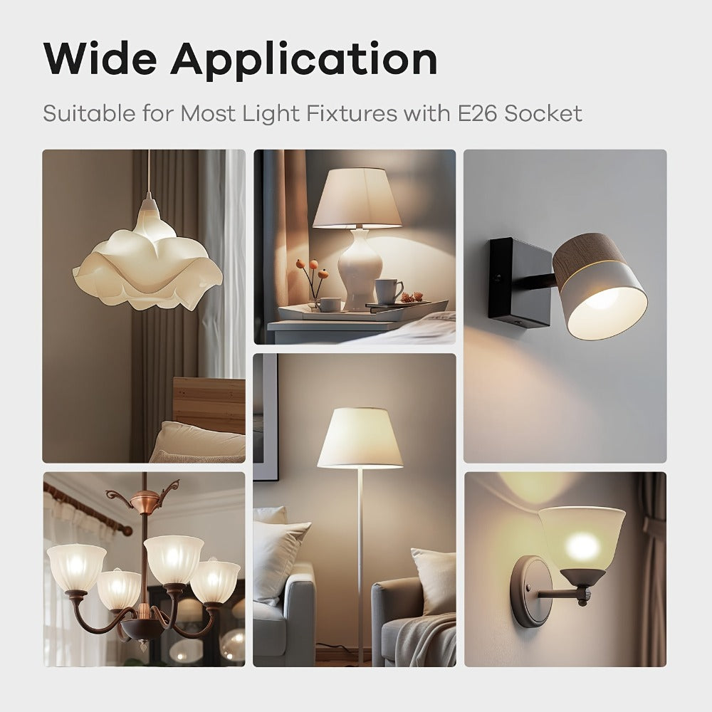 Dusk to Dawn LED Light Bulbs Photocell Sensor Auto On Off – 9W 60W Equivalent E26 Base 5000K for Home, Desk and Accent Lighting