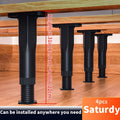 5.3-Inch Bed Frame Support Legs with Non-Slip Base and Adjustable Height for Bedroom