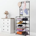 5-Tier Freestanding Coat Rack, Freestanding Garment Rack for Organized Everyday Storage