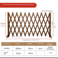 Expandable Wooden Pet Gate Fence Freestanding Retractable Indoor Outdoor Safety Barrier for Entryways, Bedrooms and Living Spaces