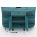 51.97-Inch Freestanding Sideboard Buffet Cabinet with Open Shelves for Kitchen
