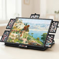 Roll-Up Puzzle Mat Board Extra Large – Foldaway Felt Mat for 1000 & 1500 Piece Jigsaw Puzzles, 6 Sorting Drawers