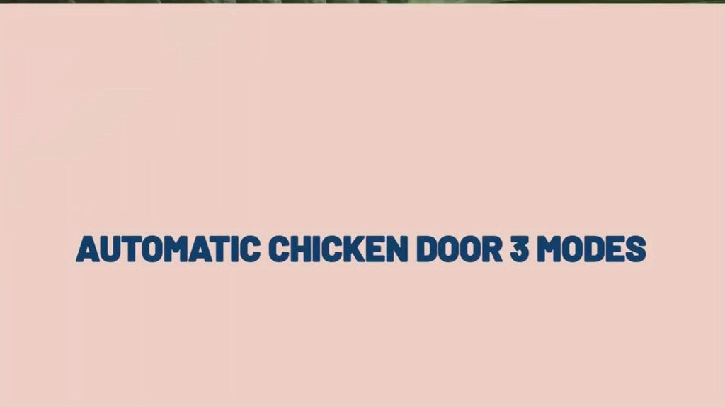 Chicken Coop Door, Timer Light Sensor Anti-Pinch Auto Open for Garden, Patio and Yard Use, with Listed Configuration