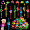 Party Favors LED Fidget-Spinner Wristbands in 12- or 30-Piece Packs for Glow-Themed Events