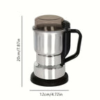 Electric Coffee Grinder 300W 25000RPM, 8-Blade Stainless Steel Spice & Grain Mill for Coffee Beans