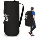Large Laundry Bag Backpack with Adjustable Shoulder Strap | Foldable Portable Laundry Basket Machine Washable | Space Saving Hamper