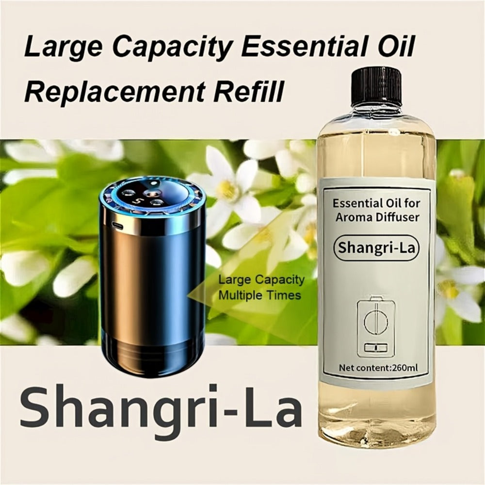 Car Diffuser Machine with 8.79oz Large Essential Oil Refill, Adjustable Scent Strength & Odor Eliminator