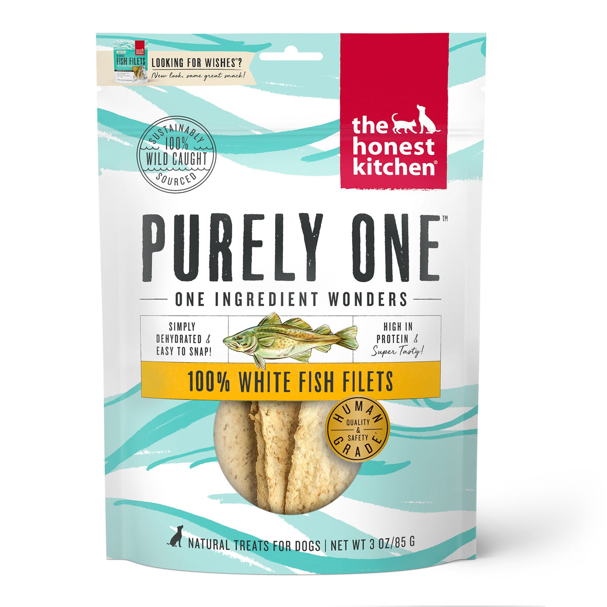 Dehydrated White Fish Dog Treats 3 oz