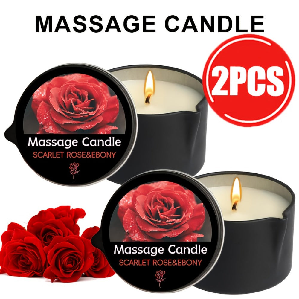 Luxury Soy Wax Candle 2-in-1 Massage Body Oil Essential Oil 20+ Scents 1pc 2pcs 6pcs Warm Moisturizing Lotion Spa Nail Salon Wedding