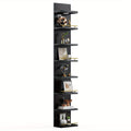 Floating Wall Shelves with LED Light - 6 & 8 Tier Wall Mounted Display Shelf Unit with Anti-Slip Rails for Bedroom