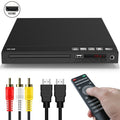 Black HDMI DVD Player with USB Port, HDMI and RCA Outputs, Remote Control and Both Cables Included
